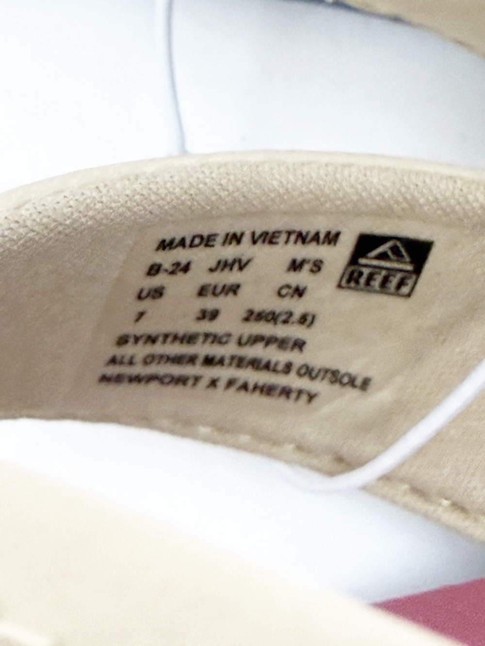 Faherty X Reef Sun And Waves Eva Unisex Flip Flops Bottle Opener Tan Newport - Picture 11 of 13